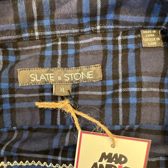 Guns N’ Roses One-of-a-Kind Slate & Stone MadAndie Custom Unisex Soft Flannel - Picture 5 of 5